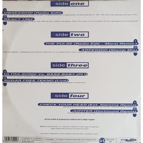 Ultra-Sonic – Tekno Junkies '92-'94