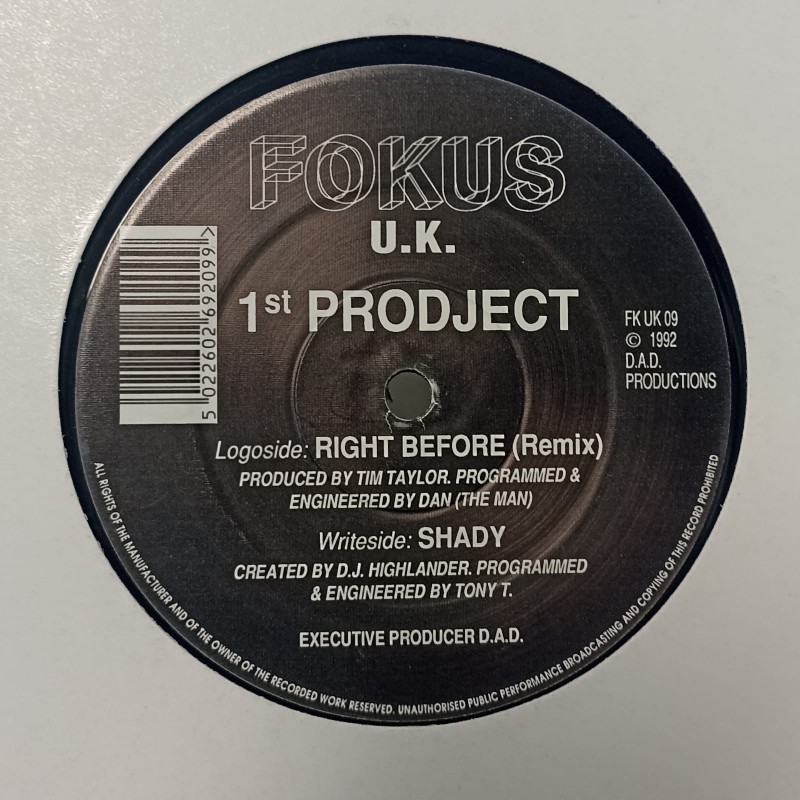 1st Prodject – Right Before (Remix) / Shady