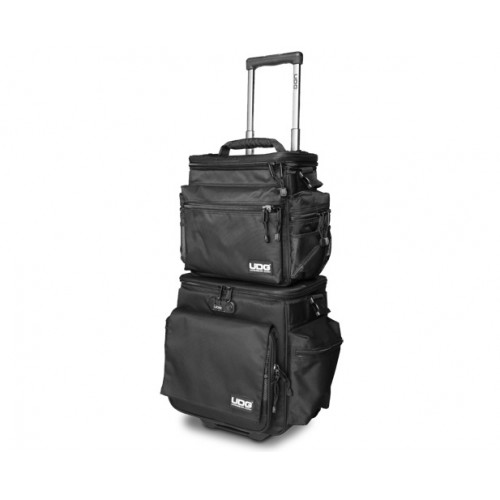 UDG U9679BLOR - ULTIMATE SLINGBAG TROLLEY SET DELUXE BLACK, ORANGE INSIDE