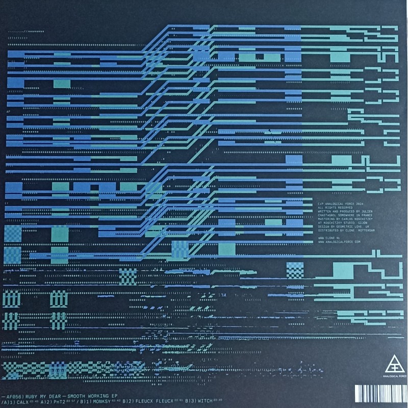 Ruby My Dear ‎– Smooth Working EP (Limited Edition, Blue Transparent)