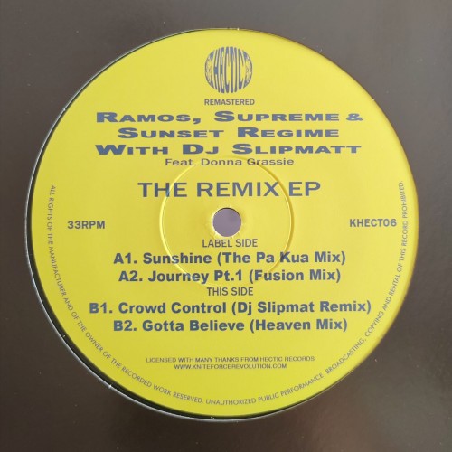 Ramos, Supreme &amp; Sunset Regime With DJ Slipmatt Feat. Donna Grassie – The Remix EP
