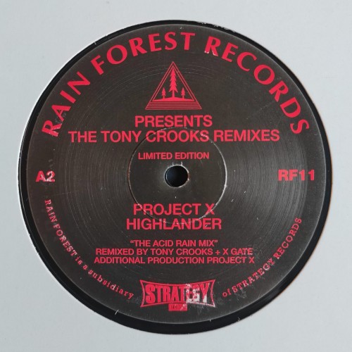 Rainforest / Project X – The Tony Crooks Remixes