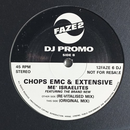 Chops EMC &amp; Extensive – Me&#039; Israelites