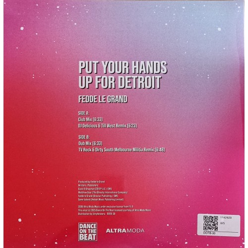 Fedde Le Grand – Put Your Hands Up For Detroit (Reissue, Blue Splattered)