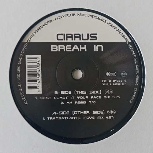CIRRUS -BREAK IN